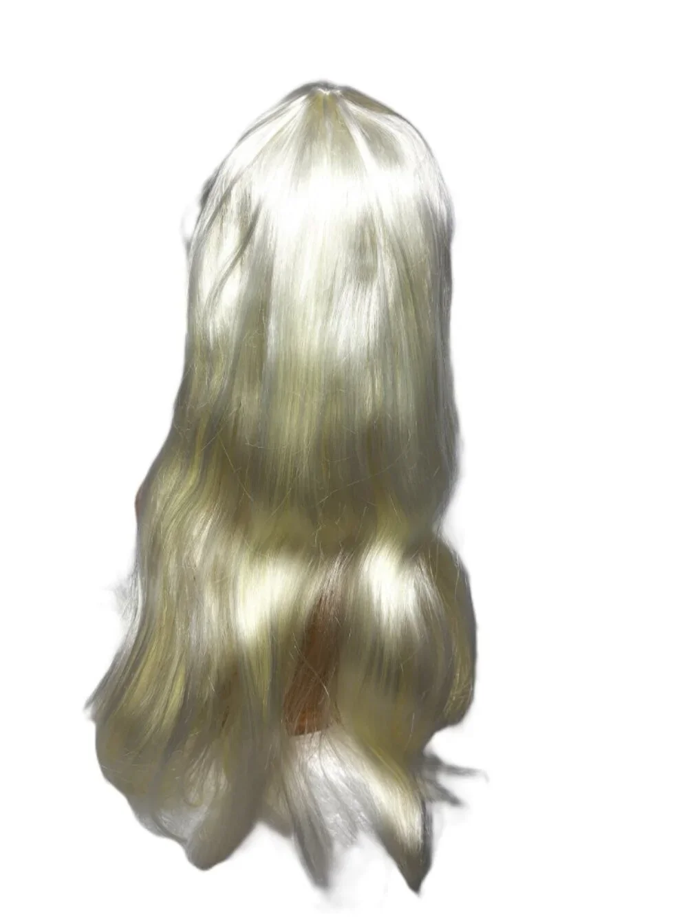 Pony Express 24” Long Platinum Blonde  Straight Wig w/ Bangs  New Old Stock Y2K